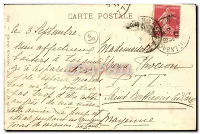 Hôtel du Grand Ballon — Wysokość 1424 m — Club Vosgien — Rewers