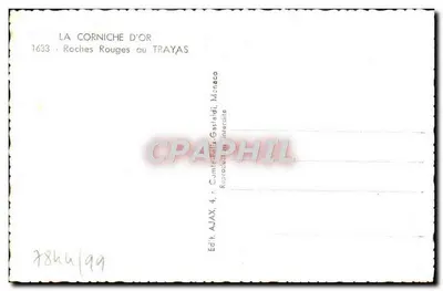 Roches Rouges w Trayas — Monako — Ed. AJAX, 4, r. Camille Gastaldi — Rewers