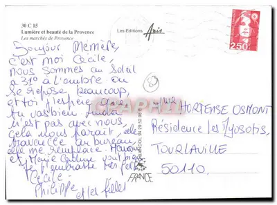 Rynki Provence — Wydawnictwo Aris, nr 30 C 15 — Rewers