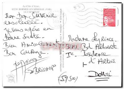 Kap Bénat — Bormes — Côte d'Azur — Wydawnictwo Florian Mistral — Rewers