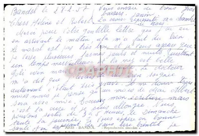 Vila na costa em Bandol — editor ARIS - BANDOL — Verso