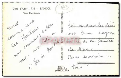 BANDOL — Vue Générale — Éditions ARIS — Reverso