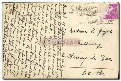 Bandol — widok ogółem plaży — La Côte d'Azur — wydawca nieznany, nr 11695 — Rewers