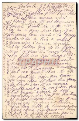 Cartolina d'epoca Toulon Cap Brun Ristorante De Magaud — Verso
