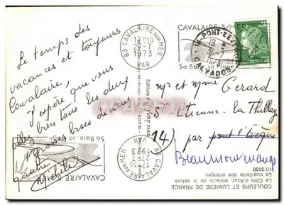 Kobieta w tradycyjnym stroju w sadzie z cytrynami — Éditions d'Art Yvon, nr 14 — Rewers