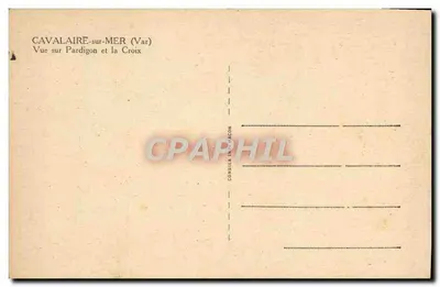 Cavalaire-sur-Mer — Vista sobre Pardigon e a Cruz — C. A. C. (editor) — Verso