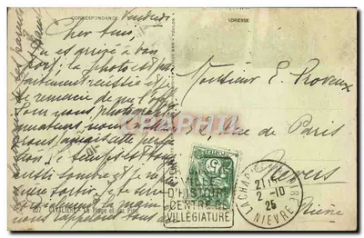 Plaża i jej sosny — Centrum Historii — Wydawca: CAVAILLERE, nr 837 — Rewers