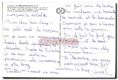 Draguignan — Lembrete de Draguignan 83 Var — editor Cinephel — Verso