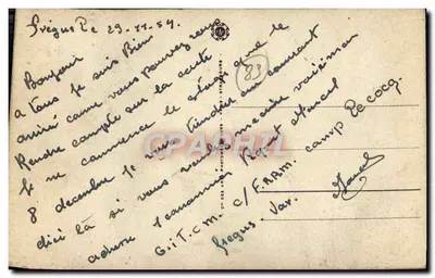 फ्रेजस में पहुंच — एक यात्री के साथ बैग के साथ कार्टून — छापकर्ता बोर्ज़, संख्या 27 — पीछे