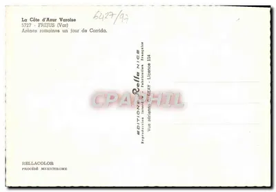 Arenas romanas em Fréjus — um dia de corrida — Edições Rella — Verso