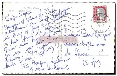 Ruines romaines et église — Souvenir de FREJUS — Éditions GRIFFE — Rewers