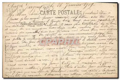 Fréjus - De Gouden Poort — uitzicht op de ruïnes en de klokkentoren — uitgever 1661 — Achterkant