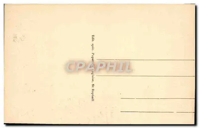 Fréjus - As Arènes — ruínas antigas com destilação no fundo — editor St Raphael — Verso