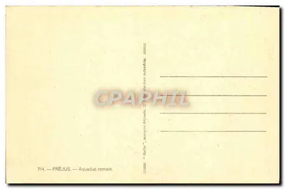 Fréjus — Zdemontowany akwedukt rzymski — n° 714 — Rewers