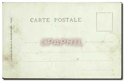 Bilhete postal antigo Frejus Saída das Arenas — Verso