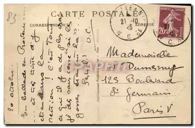 Fréjus (Var) — Uma parte das Arènes romanas — FL. n°209 — Verso