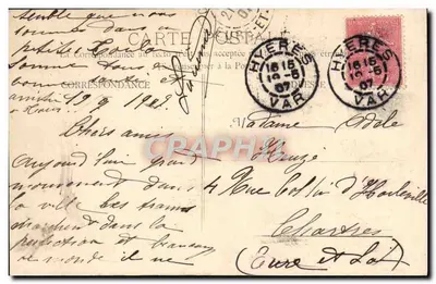 Giens - A Torre Fundida e Porquerolles — editor Giens, n° 276 — Verso