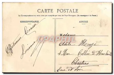 Gien - Grand Hôtel de la Paix — Fabre, proprietário — Edição Poullan, Hyères — Verso