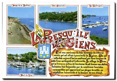 A Presqu'île de Giens — Vista Geral, Praia da Badine, La Madrague, Porto do Niel — Edição S.E.P.T. - 42/156