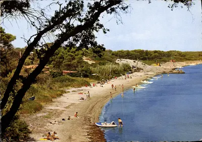 Bilhete postal moderno Praia da Badine, Giens