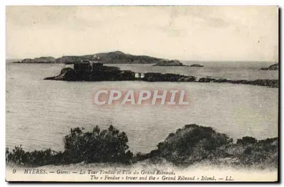 Hyères - Giens — La Tour Fendue e l'Île du Grand Ribeaud — LL, n°9