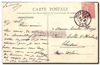 Hyères - Sanatório do Mont-des-Oiseaux — Editor Poulain, Hyères, n°194 — Verso