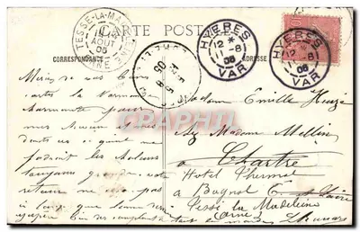 L'Érèse — Tarjeta postal turística — Editor desconocido, número de serie no visible — Reverso