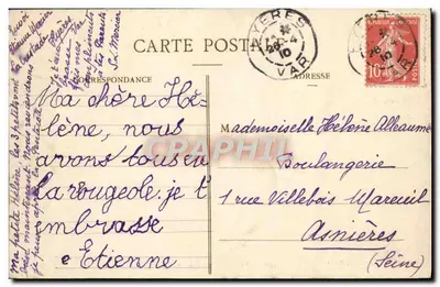 Hyères - Sous-Bois da Plage — Perfumaria Chambourlier, Hyères, n°240 — Verso