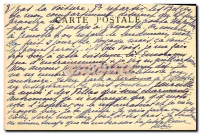 Arredores de HYÈRES-les-PALMIERS — Ilha de PORT-CROS — Visão da baía e colinas — F. Hue, n°136 — Verso