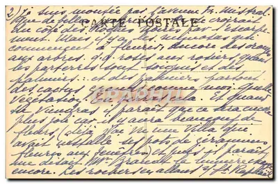 A Praia de HYÈRES — O Riuço do Ceinturon — E. Huc, n°55 — Verso