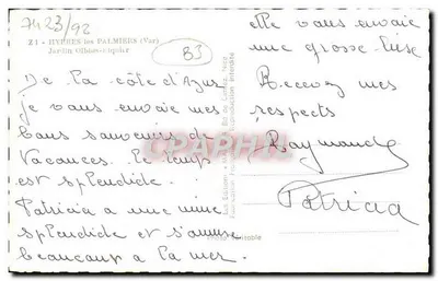 Jardim Olbius-Isquier — Hyères les Palmiers (Var) — Éditions de la Côte d'Azur — Verso
