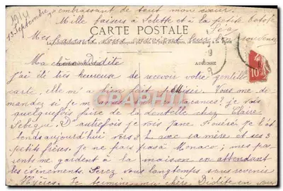 Hyères — Beeld van de Hertog van Anjou — Ed. Poullan, Hyères, n° 491 — Achterkant