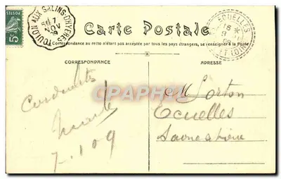 Hyères — Avenida Beauregard — Edição Czechowski — Verso