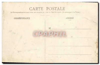 Hyères - Rue des Porches — vista da rua sob arco com cartazes — Parfumerie Chambourlier, Hyères — Verso
