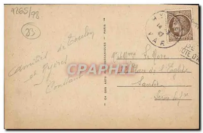 A Praia de Hyères — Beira da Praia — Cie des Arts Phonomécaniques, n° BEF.12.711 — Verso