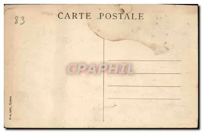 La Plage d'Hyères — Carretera de acceso al Hotel Maritima — Reverso