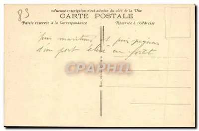 Hyères — Weg naar de Berg van de Vogels — uitgever Huc, n° 59 — Achterkant