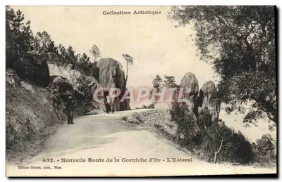 Nova Estrada da Corniche d'Or - L'Esterel — Edição Giletta, Nice, n°452