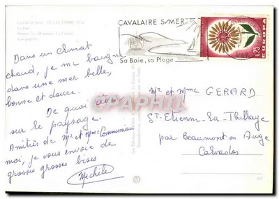 Le Lavandou — vista do porto, praia e paisagem — Éditions Les Éditions MAMIE — Verso