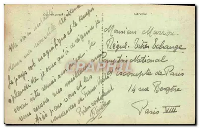 Rochers de Saint-Clair perto de Toulon — Édit. Sumeon, n° 731 — Verso