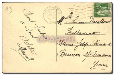 Toulon — Le Mourillon — Widok na Kap Bruń — Rewers