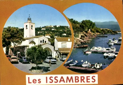 Les ISSAMBRES — vista da capela e do porto — Réflexos da Costa Azul