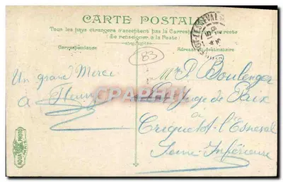 Ollioules : Gory i Port d'Everras — wydawca AQUA PARIS, nr 83 — Rewers