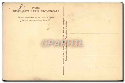 ÎLE DE PORT-CROS (Var) — La Fée de Port-Cros, di Henry Bordeaux — edizione Yvon — Verso