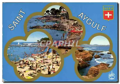Saint-Aygulf — praia e rochedos — editor MAR