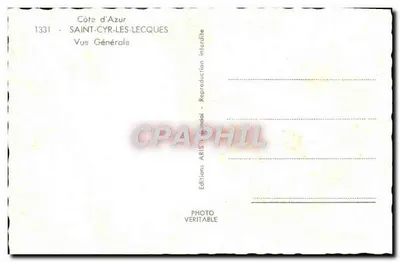 Saint-Cyr-les-LECQUES — Vista Geral — Edições ARIS — Verso