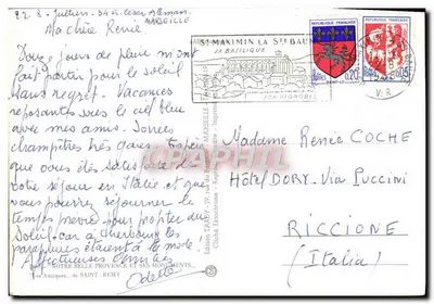 As Antiguidades de Saint-Rémy — Arco da Vitória e coluna — Édition Tardy — Verso