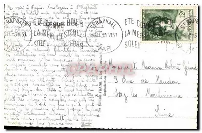 Trasa nad morzem — widok panoramiczny — Les Éditions Frank, n° 151 — Rewers