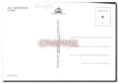 सेंट-राफाएल — प्लेज — एडिशन डे आर्ट मॉंटलू, निस — पीछे
