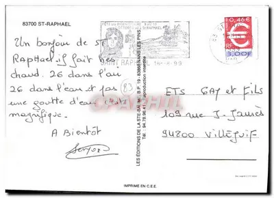 St-Raphaël — widok panoramiczny — Rewers